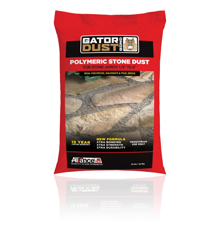Gator Dust Bond is a long lasting polymeric stone dust, designed and created for a durable jointing material. Using a mix of polymer binders and stone, this stone dust will retain its flexibility over long durations.